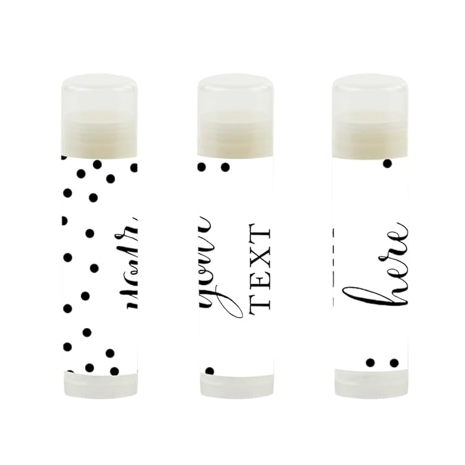 Andaz Press Personalized Lip Balm Party Black