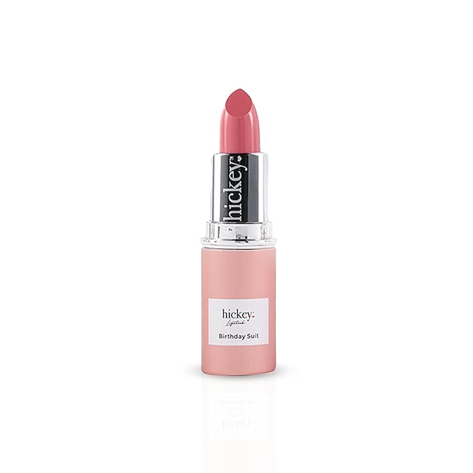 Hickey Lipstick Birthday Suit Best Nude Lipstick - REFILL - Moisturizing And Long Lasting Lipstick for Women - Gluten Free, Vegan And Organic Lipstick - Highly Pigmented Lipstick With Velvet Finish
