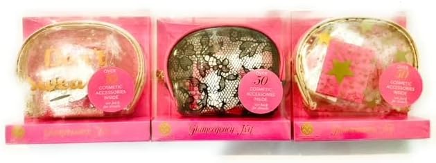 Glam Cosmetic Accessory Kit - 50 items (Black