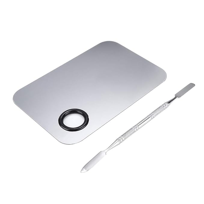 Stainless Steel Cosmetic Makeup Palette, Professional Cosmetic Mixing