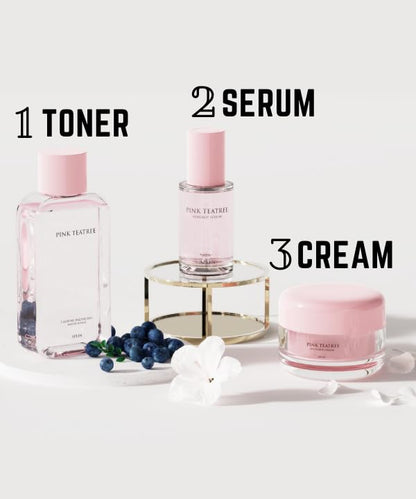 Pink Tea Tree Synergy Serum 30mL/Skin Moisturizer/Facial Moisturizers/1.01 Fl. Oz, CICA, Hyaluronic Acid and Niacinamide, Korean Skin Care, Hydrating