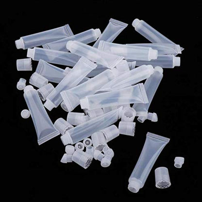 20Pcs Empty Refillable 10ml Mini Clear Lip Gloss 10ml