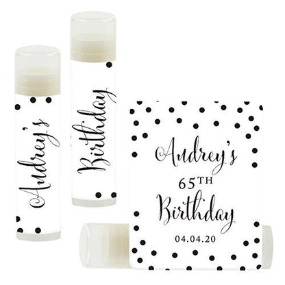 Andaz Press Personalized Milestone Birthday Party Black