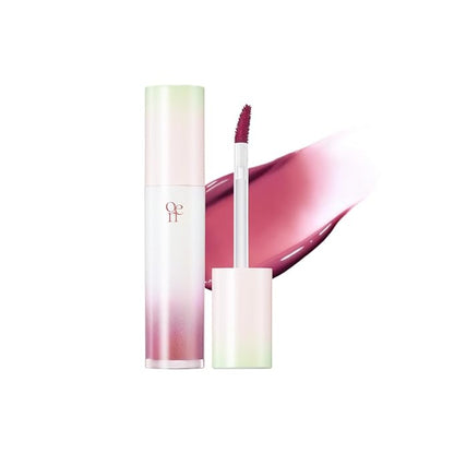Dew It Tint, Long-Lasting Lip Stain Apricot Seed Oil for Moisturizing, High Pigment Hydrating Long-Lasting Lightweight Crystal-Clear and Glowing Lips Korean K-Beauty (#14 Mauve Nude)