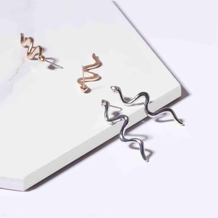 Vintage Snake Dangle Earrings Punk Snake Drop Earrings