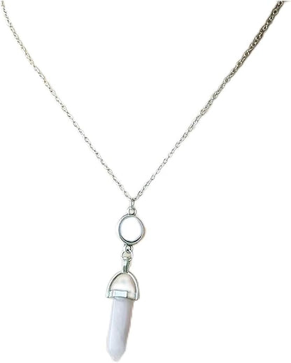 Turquoise Crystal Necklace for Women Hexagonal