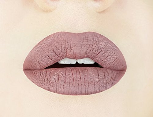 Aromi Desert Taupe Matte Liquid Lipstick | Greige, Grey Beige Lip Color, Long-Lasting Lipstick, Handmade, Day to Night (Desert Taupe)