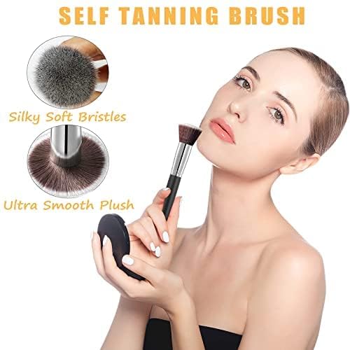 5 Pack Self Tanning Mitt Applicator Kit, Self Tan Glove, Face Tan Mitt, Back Lotion Applicator, Exfoliating Glove, Tanning Brush for Self Tanner Fake Bake Tan