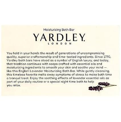 Yardley London Moisturizing Bar English Lavender