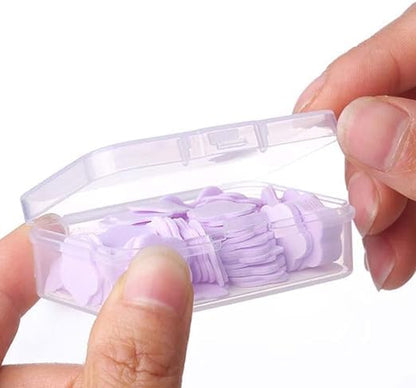 100 Pcs Purple Mini Portable Travel