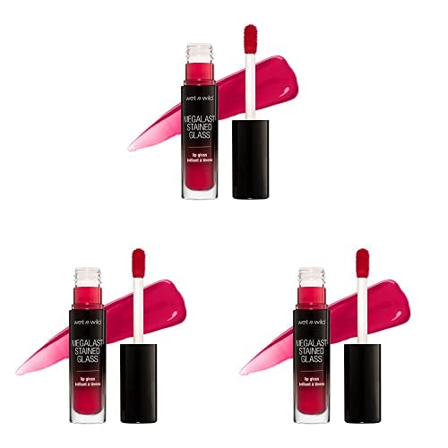 wet n wild Mega Last Stained Glass Lip Gloss, Heart Shattering (Pack of 3)