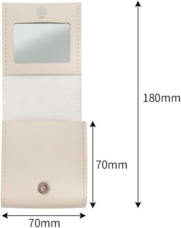 Teensery Leather Lipstick Case Portable Lip Gloss Bag Gloss