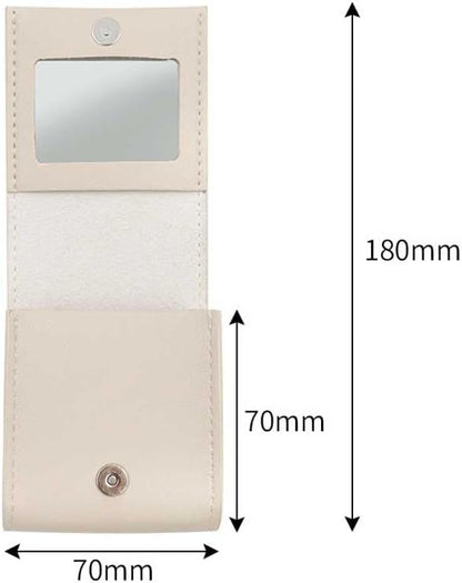 Teensery Leather Lipstick Case Portable Lip Gloss Bag Gloss