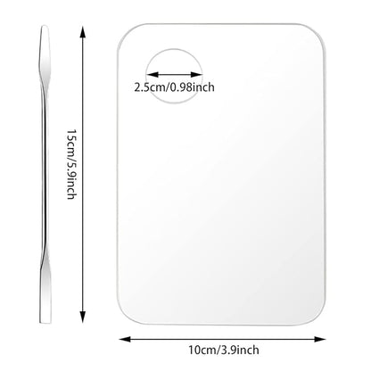 Acrylic Cosmetic Makeup Palette, 2 Pack Makeup Mixing