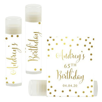 Andaz Press Personalized Milestone Birthday Party Gold