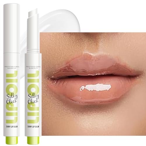 Clear Lip Gloss Stick Moisturizing Lip Makeup Lip Plumper Gloss Lightweight Buildable Vegan Lipbalm Plumping Lipgloss For Women Girls Long-Lasting Dry Lip Care, 01#