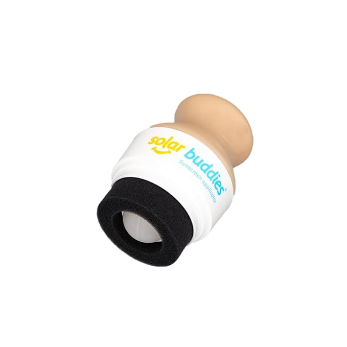 Nude Solar Buddies Refillable Roll On Sponge Applicator For Kids, Adults, Families, Travel Size Holds 100ml Travel Friendly for Sunscreen, Suncream and Lotions