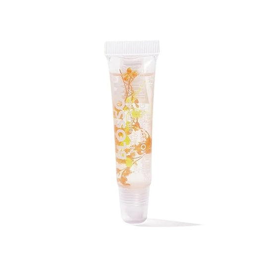 Blossom Scented Moisturizing Lip Gloss Tubes, Infused with Real Flowers, 0.3 fl. oz/9ml, Peanut Butter Cup