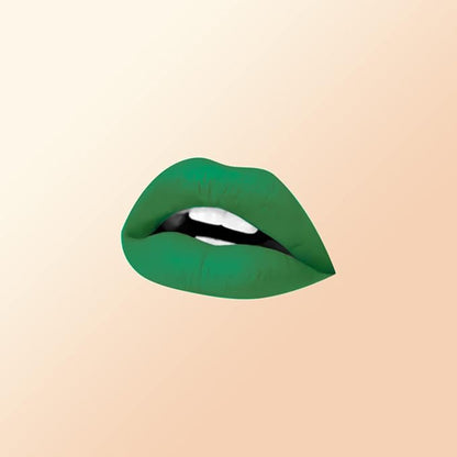 Green Matte Liquid Lipstick, Long Lasting High Pigmented Lipstick, 5ml