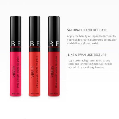 12-color matte non-stick cup lip glaze non-decolorizing Black non-stick 2 l