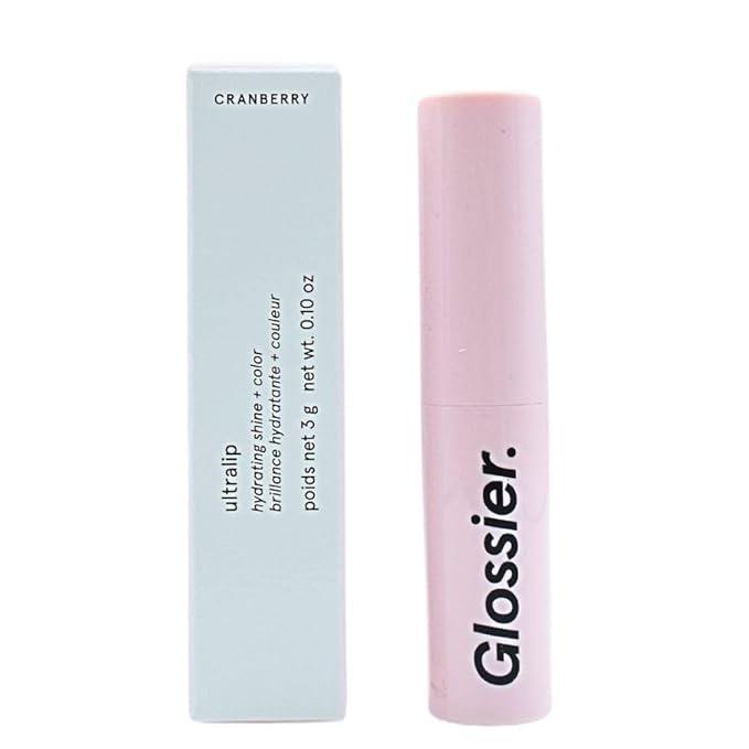 Glossier Ultralip High Shine Lipstick with Hyaluronic Acid - Cranberry - Crimson-Berry Red