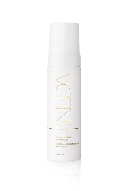Nuda Sunless Tan Remover | Gentle & Non-Abrasive Mousse | Vegan Self Tanner Remover with Vitamins A, C, & E and Aloe Vera, White Tea, & Lemon | Fake Tan Remover for Women, (190mL)