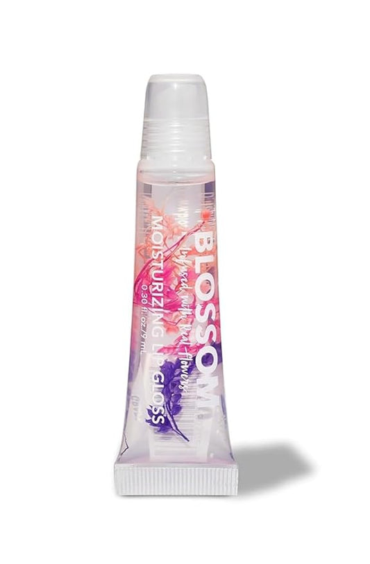 Blossom Scented Moisturizing Lip Gloss Tubes, Infused with Real Flowers, 0.3 fl. oz/9ml, Coconut