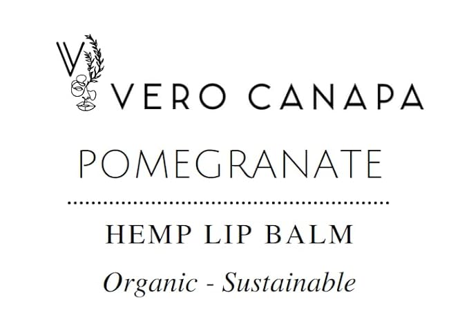 Pomegranate Organic Hemp Lip Balm