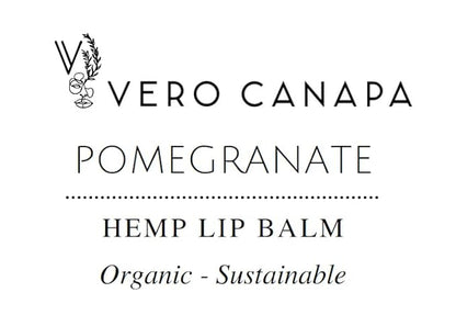 Pomegranate Organic Hemp Lip Balm