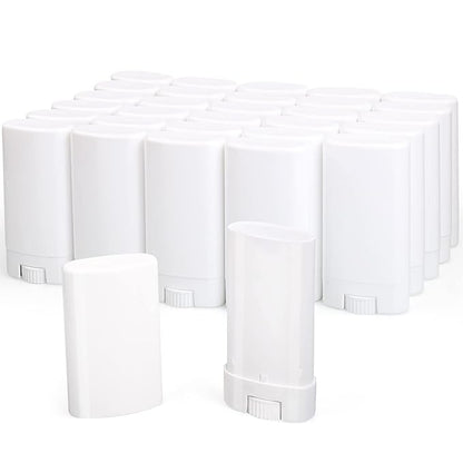 15ml Travel Deodorant Containers,Top-Fill,Empty Plastic Oval Lotion,Sample