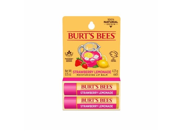 BURTS BEES STRAWBERRY LEMONADE LIP BALM