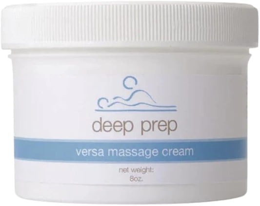 Versa Massage Cream – Hydrating & Non-Greasy 8 oz. Tub for Full-Body, Swedish & Sports Massage, Professional-Grade Formula