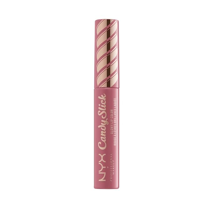 NYX PROFESSIONAL MAKEUP Candy Slick Glowy Lip Color Gloss - Cream Bee (Dusty Rose)