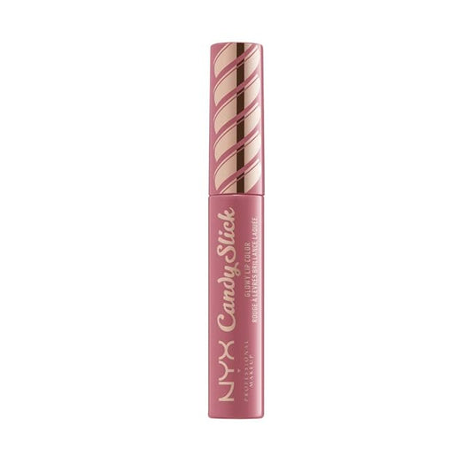 NYX PROFESSIONAL MAKEUP Candy Slick Glowy Lip Color Gloss - Cream Bee (Dusty Rose)