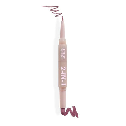 2 in 1 Lipstick Lipliner Retractable Pencil Semi Vegan,