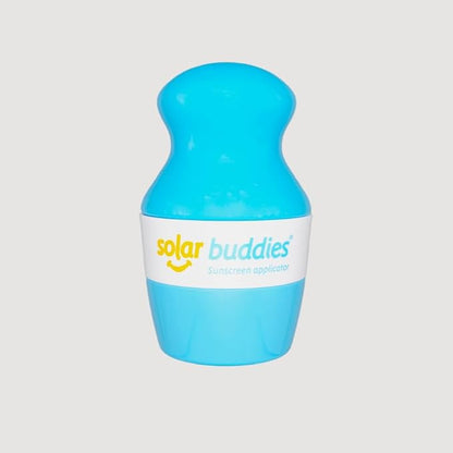 Solar Buddies Sunscreen Applicator - Single Full Blue - BPA-Free Refillable Roll on Sponge Sunscreen, Suncream & Lotion Applicator For Kids, Adults & Families - Holds 3.4fl oz, Perfect Size for Travel