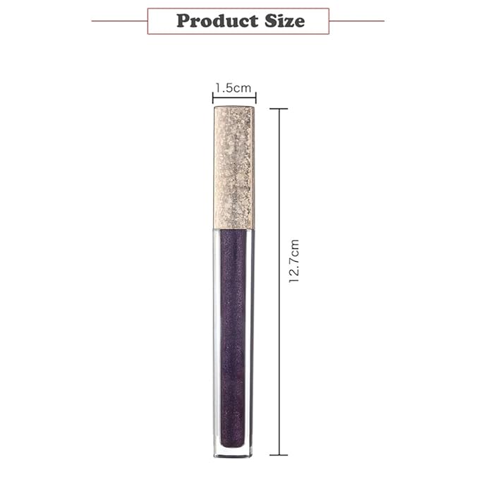 Kilshye Matte Lipstick Long Lasting Waterproof Liquid Lipsticks Glitter Cream Lip Gloss High Pigment Lipstick Non Stick Cup Lip Makeup for Women and Girls Pack of 1 (Purple 11)