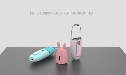 Nano Facial Mister, Clean Face Cool Mist, Portable Rechargeable Facial Sprayer - Moisturizing & Hydrating for Skin Care, Makeup, Eyelash Extension, Travel (Blue)