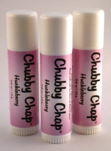 Three (3x) Large Jumbo Chapstick Natural (Huckleberry)