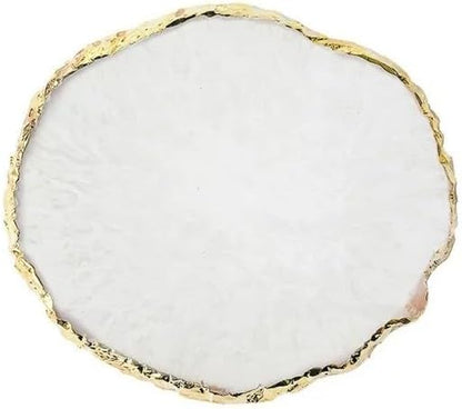1Pc White Resin Nail Art Palette Makeup Mixing