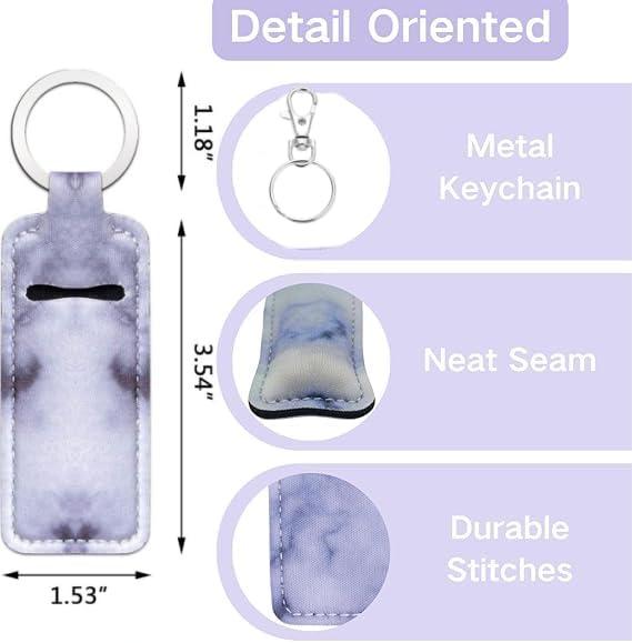 Chapstick Holder Keychain, Cute Lip Balm Keychain Holder Gloss