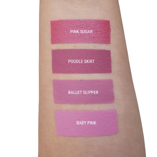 Aromi Baby Pink Matte Liquid Lipstick, Light Pink Lip Color, Smudge Proof, Waterproof, and Long-lasting Lipstick, Vegan and Cruelty-free, Handmade (Baby Pink)