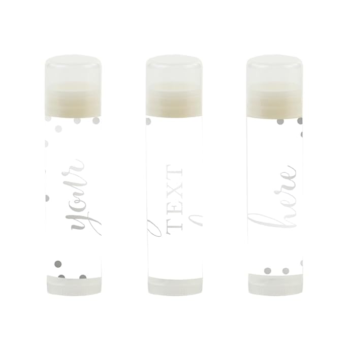 Andaz Press Personalized Lip Balm Party Silver