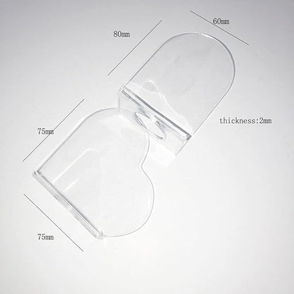 1 Pack Transparent Acrylic Nail Art Hand-held Palette