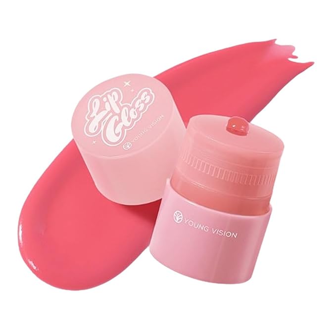 Tinted Lip Balm, Twist Dispenser Hydrating Lip Gloss, Lightweight, Shiny Melting Lip Gloss, Comfortable, Non-Sticky, Lip Mask Friendly(01#)