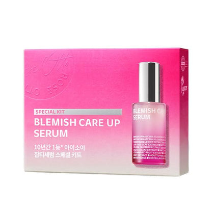 ISOI Blemish Care Up Serum Special Kit, 5-Step Korean Skin Care Set for Hydration & Radiance, Travel Size Gift Set (Serum, Tonic Essence, Cream, Pad, Mask)