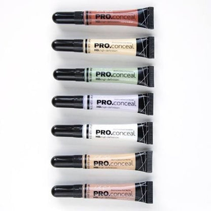 L.A. Girl Pro Conceal Set Orange, Yellow, Green, Highlighter
