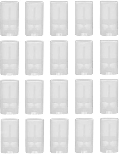 20PCS 15ml/0.5oz Empty Clear Plastic Oval