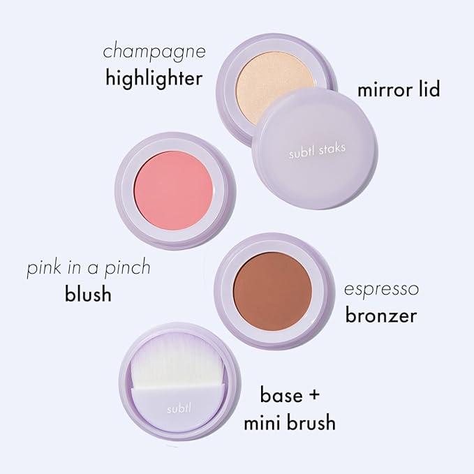 Subtl Beauty 3-in-1 travel makeup kit by subtl