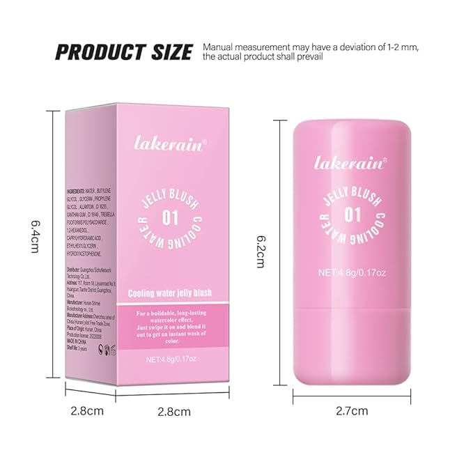 Jelly Cooling Blush Stick, Milk Water Tint, Clear 0.17oz